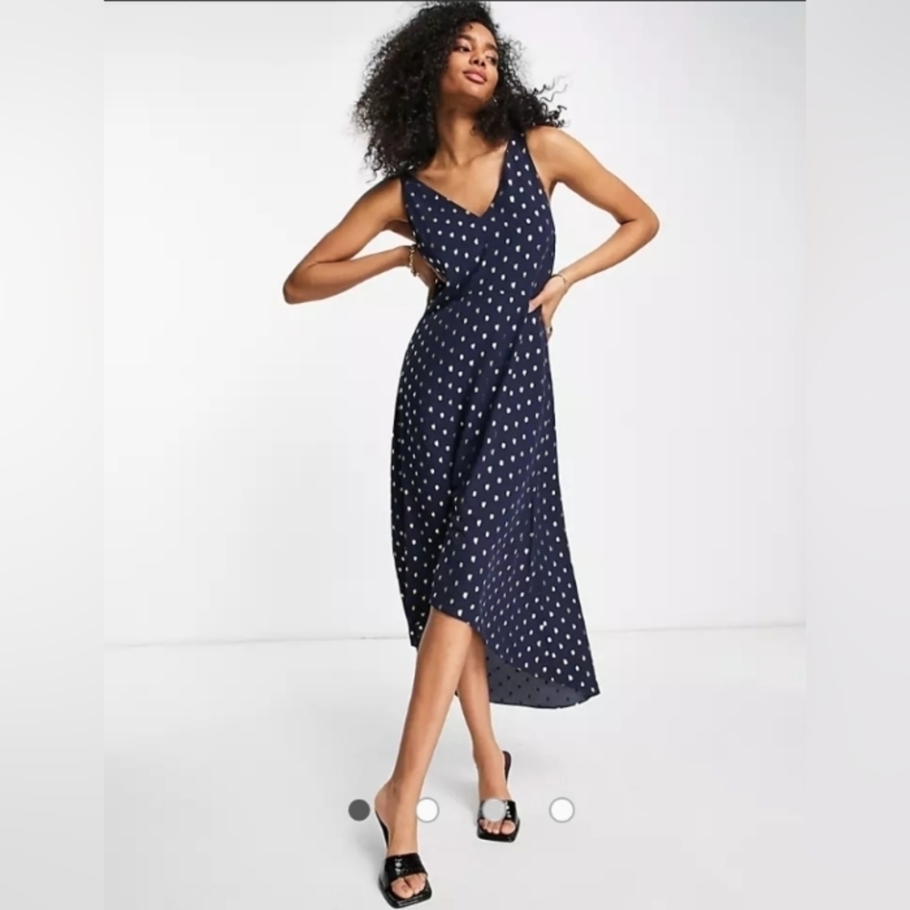Ted baker Ted Baker Printaa dip hem midi dress